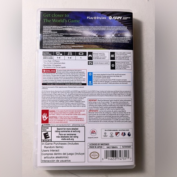 FC24 EA Sports Nintendo Switch Game - Picture 2 of 5